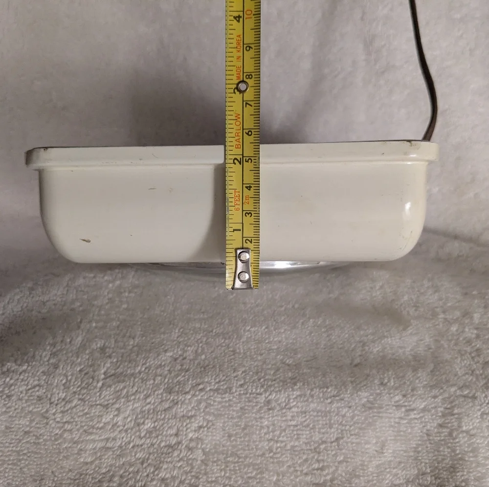Vintage MCM Westclox Belfast Electric Wall Clock Kitchen Dinette Cream Black